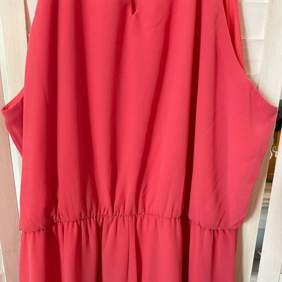 Maurices coral pleated mini dress size 2X - Picture 9 of 12